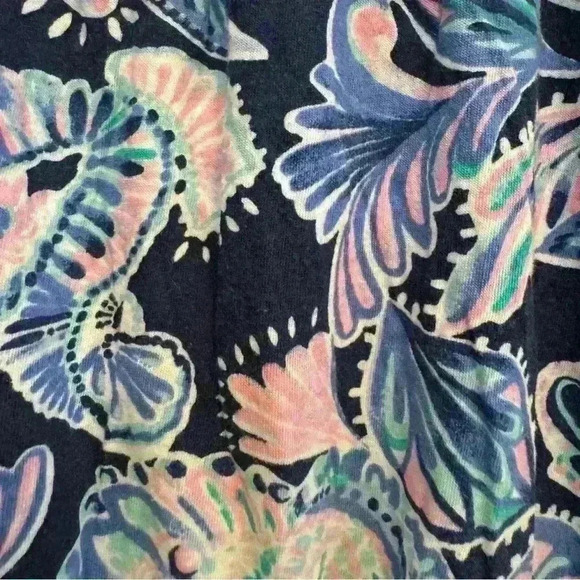 ๐ 6/$60, Lilly Pulitzer Kids Onesie Shorts Blue Purple Pink Floral Large - Picture 4 of 7